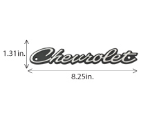 1964 GRILLE EMBLEM, CHEVROLET